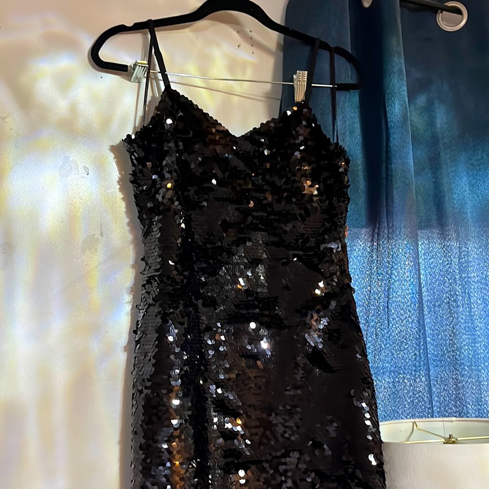 Sequence black cocktail dress